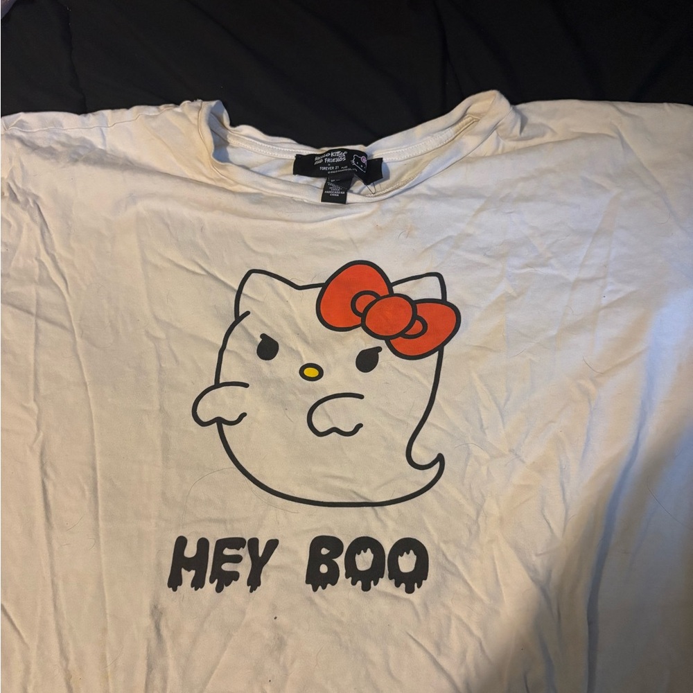 Hello Kitty 'Hey Boo' White  Shirt